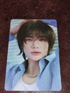 Hyunjin from Stray Kids Version A (or "Ver. A") photocard